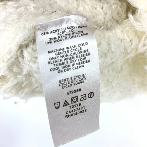 LOU & GREY Sweater Women's Size S Crewneck Pullover Fuzzy Long Sleeve Cream - Picture 6 of 6